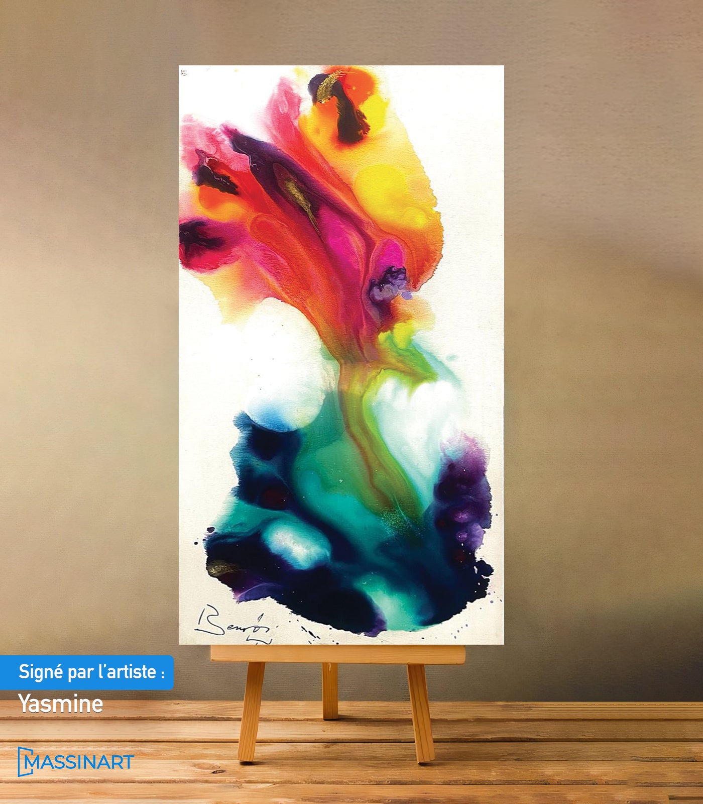 Intensement - signé par l'artiste Yasmine BNN.